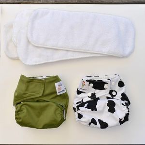 Kawaii Baby One Size Cloth Diapers - Lot of 2
